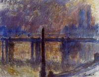 Monet, Claude Oscar - Charing Cross Bridge and Cleopatra's Needle